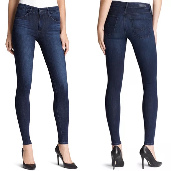 Ag Adriano Goldschmied Denim - AG The High Rise Farrah Skinny Jeans Dark Wash NWT